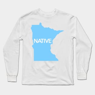 Minnesota Native MN Blue Long Sleeve T-Shirt